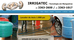 Desktop Screenshot of irrigatec.com.br